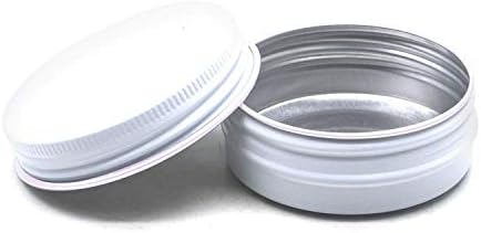 Othmro 6kom 2.7 Oz metalne okrugle limenke aluminijumske limenke posude sa vijčanim poklopcem, 68 * 35mm