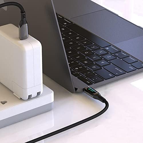 Boxwave Cable kompatibilan sa ASUS Chromebook C424 - PowerDisplay PD kabl - USB-C do USB-C, LED displej