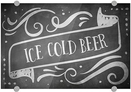 CGsignLab | Ledeni hladni pivo -Chak Baner Premium akrilni znak | 18 x12