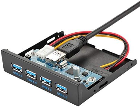 Sukvas prednja ploča USB 3.0 3,5 inčni 4-port USB čvorišta sa 15-pin SATA priključka za napajanje za PC, računarsku radnu površinu, USB flash diskove -
