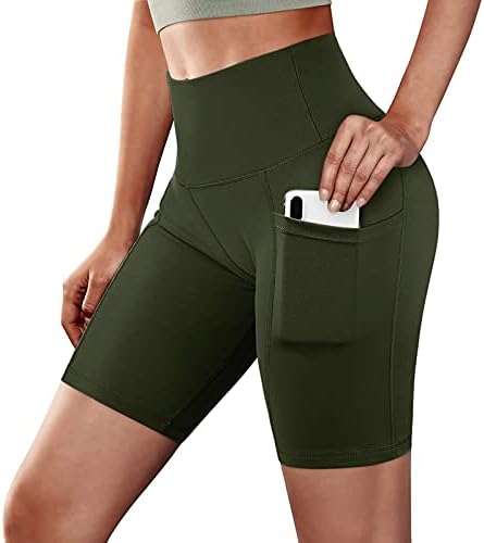 Honprad Ženske kratke hlače sa džepovima Casual pantalone za žene džepove Trčanje kratke hlače Yoga visoke
