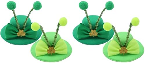 LUOZZY 4 kom St. Patricks Day šešir kopče za kosu šešir dizajn ukosnice Foto rekviziti za zabavu kostim