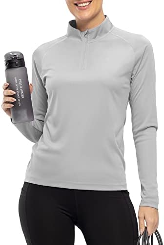 Rdruko ženske planinarske košulje brzo suho dugih rukava Zip UV SPF UPF 50+ Zaštita od sunca Vanjske majice