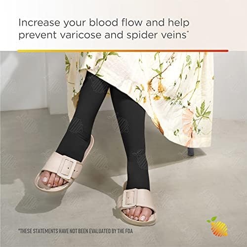 Lemon Hero medicinske kompresijske čarape za žene - kompresijske čarape bez prstiju za muškarce, 15-20 mmHg