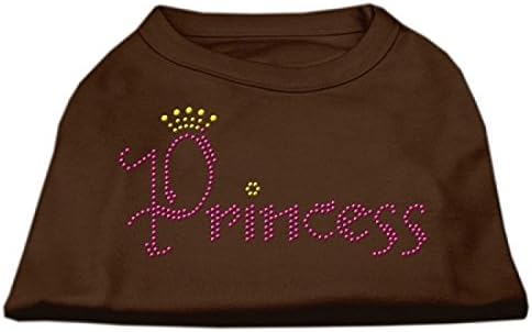 Mirage Pet proizvodi Princess Rhinestone majica za kućne ljubimce, X-mala, smeđa