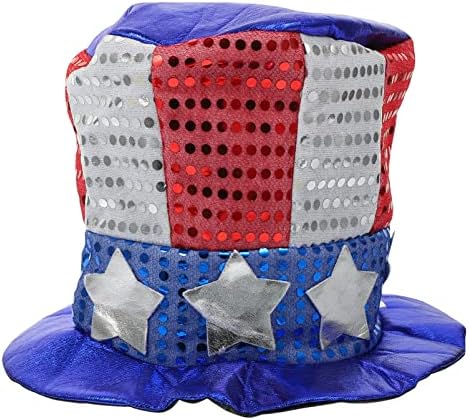 PRETYZOOM Dan nezavisnosti cilindar 4. jula SAD Patriotska kostimografska kapa šešir Američki Dan sjećanja