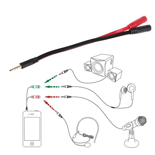 2-u-1 4-polni 3.5 mm Audio muški na 2 ženski priključak za slušalice Mic Adapter kabl L15
