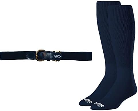 Rawlings pojas & amp; čarape Combo | Bejzbol/Fastpitch Softball | mornarsko plava, veliki