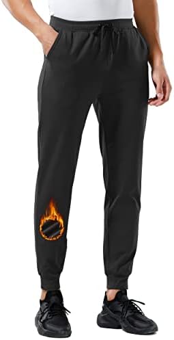 Willit muški džogeri od flisa vodootporne trenirke sa džepovima tople pantalone termalno zimsko trčanje