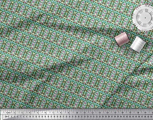 Soimoi pamučna Voile tkanina geometrijska etnička štampana zanatska tkanina u dvorištu širine 42 inča