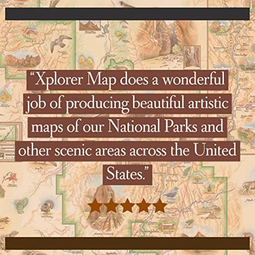 Xplorer mape Nacionalnog parka Capitol Reef karta keramičko staklo, BPA - besplatno-za kancelariju, dom,