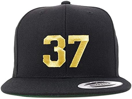 Trendy Prodavnica Odjeće Broj 37 Zlatna Nit Sa Ravnim Novčanicama Snapback Bejzbol Kapa