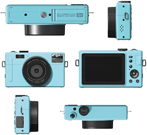 Heayzoki prenosiva digitalna kamera,1080P FHD kamera bez ogledala, podržava 16x digitalni zum,24MP mikro