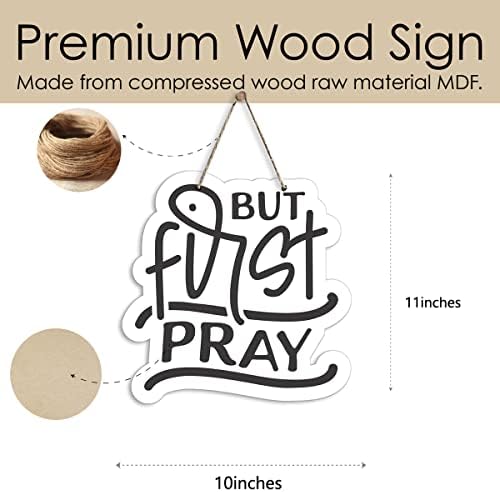 Inspirativni drveni znak, ali prvi moli viseći drveni biblijski drveni znak vjerski rustikalni kućni uredski