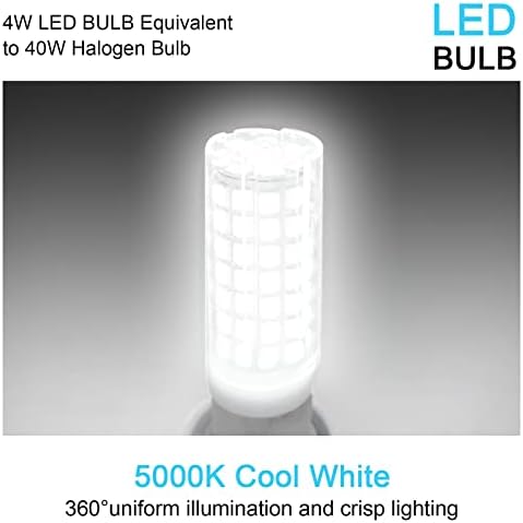 BROLSKUN G9 LED Daylight Bijela 4W sijalica keramička bi Pin baza 600LM AC 110-120V 5000k lusteri privjesci