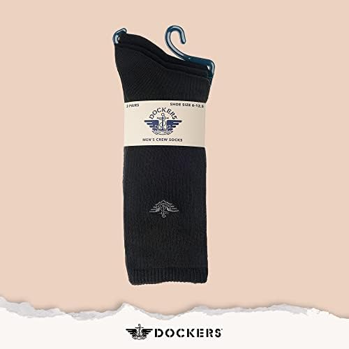 Dockers muške performanse čarapa - 3-Paket ravno pletene atletske i Crew čarape za muškarce
