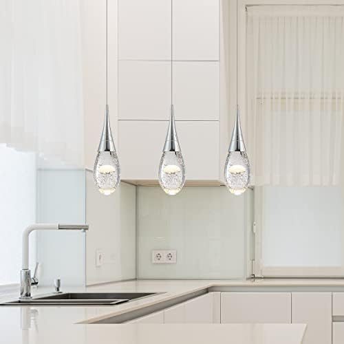 JOOLLYSUN Moderna privjetna svjetlost za kuhinju: Mini privjesak osvjetljenje preko otoka zatamnjene LED