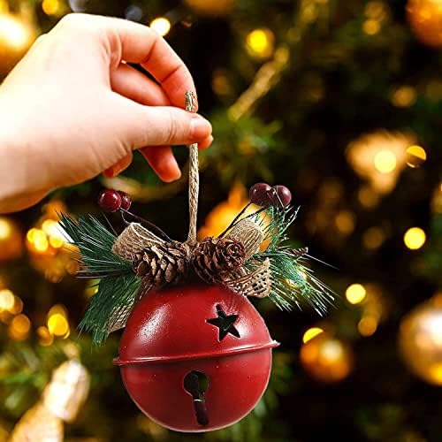Vanjski božićni ukrasi ukrasni stablo Jingle božićni metal viseći zvona božićne dekorativne zvone otvorenog