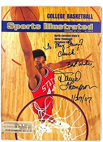 David Thompson potpisao NC State 1973 Sports Illustrated Magazine 91724b51 - potpisani NBA časopisi