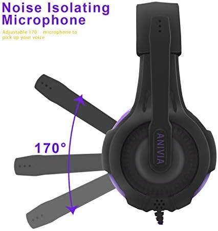 Anivia kompjuterske žičane slušalice za uši ažurirane AH68 Stereo slušalice sa Surround zvukom slušalice