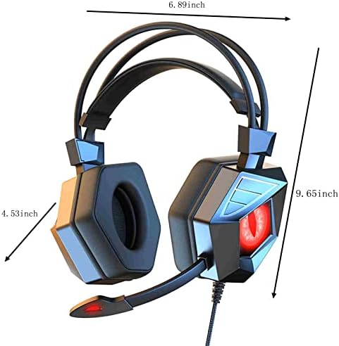 Comigeewa Q39w9r slušalice za igranje sa basovima oko ušiju surround zvučne slušalice sa mikrofonom za