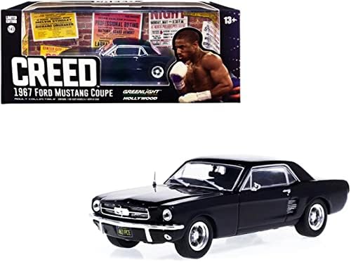 1967 kupe mat crni Creed film 1/43 Diecast Model automobila kompanije Greenlight 86615