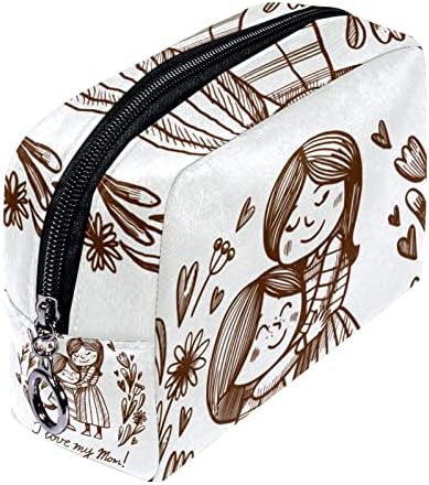 Toaletna torba, kozmetička torba za putovanja za žene muškarci, majčinski dan crtani film