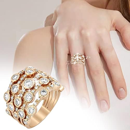 Legura dijamantski prsten Popularni izvrsni prsten jednostavan modni nakit Popularni dodaci Ženski angažman