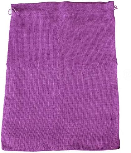 CleverDelights Purple burlap Bag - 18 x 24 - torbica za torbicu od prirodne Jute