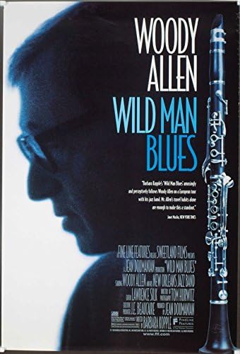 Divlji čovjek blues originalni jedan poster Woody Allen