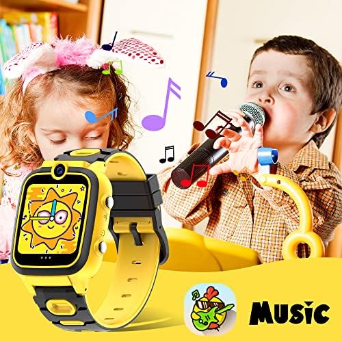 Pametni sat za djecu, igrice za 4-8 godina Dječaci djevojke, Toddler sat sa muzičkim video playerom / budilicama,
