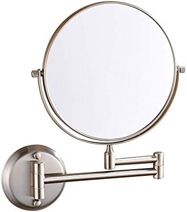 Lianxiao-zidno ogledalo, 10x uvećanje kupatilo ogledalo za brijanje dvostrano okruglo uvećanje taština okretno