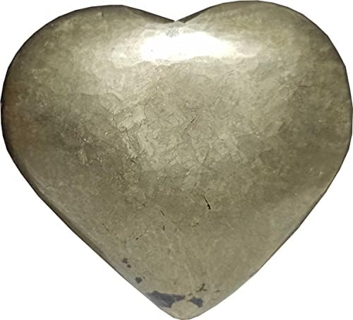 Aldomin® Golden Pirit lisnato srce u obliku srca 146 gram prirodni palminski kameni kristal reiki ljekoviti