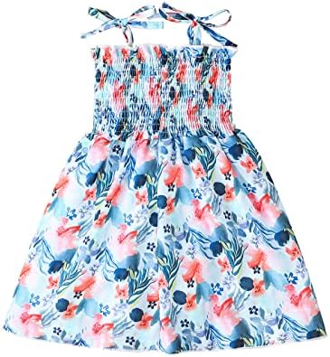 Djevojčice haljine male djevojčice haljine na plaži bez rukava djeca cvjetna štampana princeza Odjeća odjeća