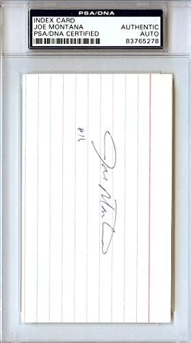 Joe Montana sa autogramom 3x5 indeksna kartica San Francisco 49ers Vintage Rookie Era potpis PSA/DNK 83765278