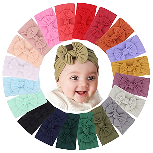 jollybows 40KOM Baby najlonske trake za kosu trake za kosu elastike za djevojčice novorođene male djece