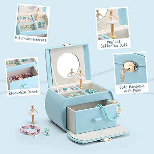 Kutija za nakit u stilu Vlando princeze + kutija za muzički nakit za djevojčice sa ladicom
