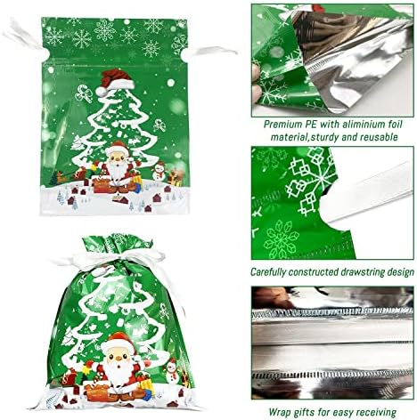 IMISHM Božić vezice poklon torbe Božić pakovanje torbe Božić tretira torbe Božić stranka korist sa trakom