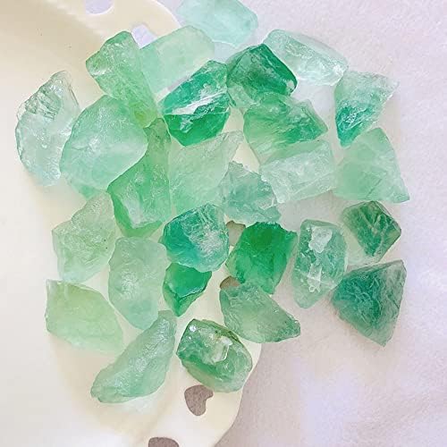 100g zeleni polirani grubi fluoritski kristalni mineralni uzorak / energija Healnng Kristali Kamen Rock