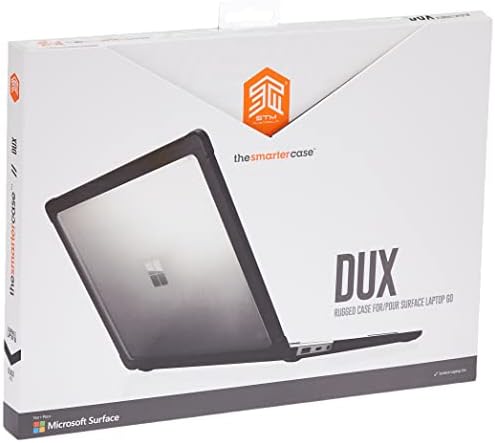 Stm Dux za Microsoft površinski laptop idite 2 - robusno, zaštitna futrola / poklopac - crna