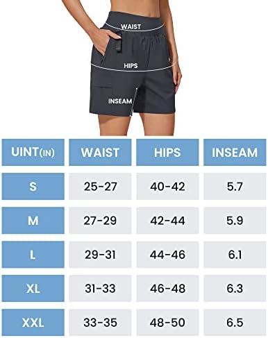 G4Free Ženske planinarske tegore 6 Brze suho ljetne kratke hlače Lagane atletski golf kratke hlače sa džepovima