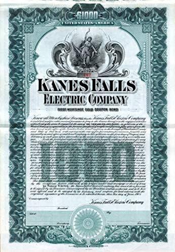 Kanes Falls Electric Co. - $1,000 Kaucija.