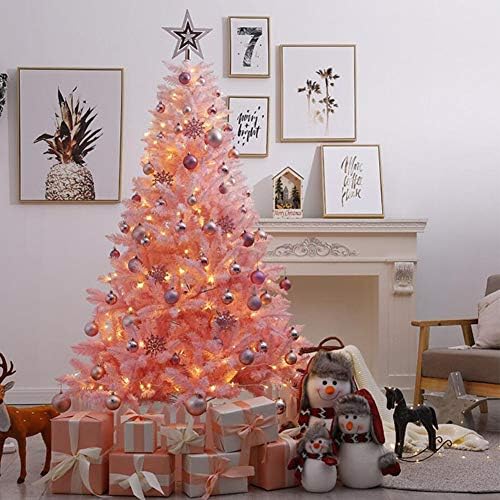 Yumuo umjetno božićno drvce, ružičasti borov borovi jedno drvo za odmor sezonski ukras-golo drvo 150cm