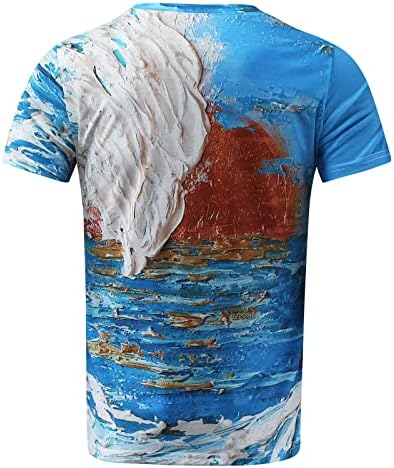 Yhaiogs Muns T majice Thirts Majice za muškarce Grafička muška košulja Oblačno grafički grafički tee