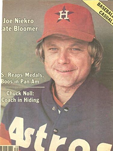Joe Niekro preminuli Astros potpisao naslovnicu sportskog časopisa-MLB magazini sa autogramom