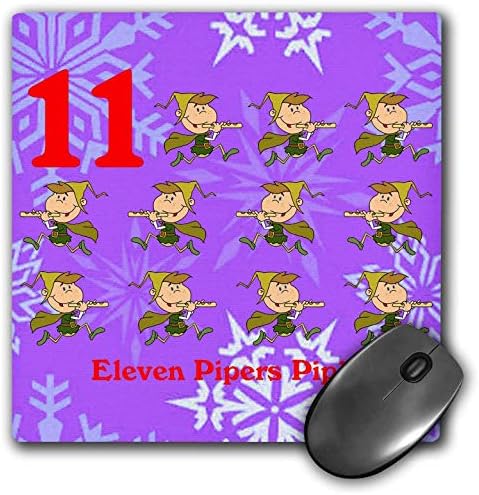 12 Dani Božića jedanaest Pipers Piping&Hellip - podloga za miša, 8 po 9.5 inča