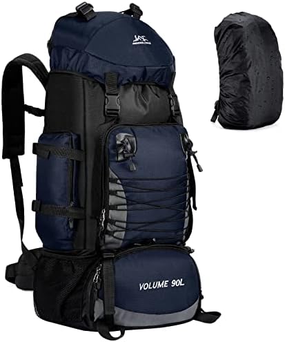 Unineovo ruksak za planinarenje 90L, lagani veliki ruksak za muškarce i žene, otporan na suze i vodu za