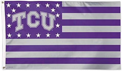 WinCraft NCAA Texas Christian University 13431115 Deluxe Flag, 3 'x 5'