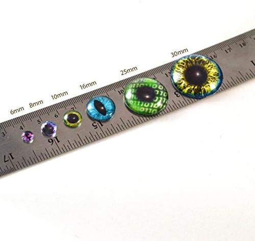 Purple Blue ClockFace šiva na staklenim očima 30 mm gumbi sa petljom za kukičane lutke punjene životinjske