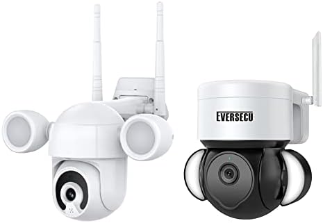 EVERSECU 1kom tuya Smart Outdoor Spotlight WiFi PTZ sigurnosna kamera + 1kom tuya Smart Outdoor floodlight